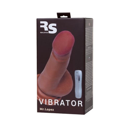 Toyfa RealStick Elite Mulatto vibrator, realistic, on suction cups, mulatto, 13 cm-4