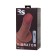 Toyfa RealStick Elite Mulatto vibrator, realistic, on suction cups, mulatto, 13 cm