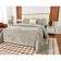 The bedspread with pillowcases Sofi de Marko "Rosalin", size 240x260 cm, 50x70 cm - 2 pcs, beige color