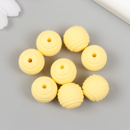 Busina Silicon "Round with a beam" Light yellow d = 1.5 cm-1