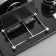 Set of table office 4V1 with a clock, black tree