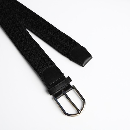 Gift set, woven belt, glasses for glasses, cardholder on the phone, black color-2