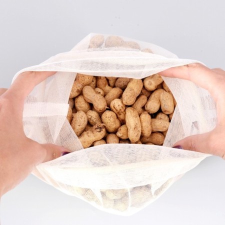 A bag made of polyester, 20 × 25 cm, 2 kg, with ties, transparent-2