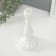 Glass of glass per 1 candle "Anita" White D = 2 cm 10x10x21.5 cm