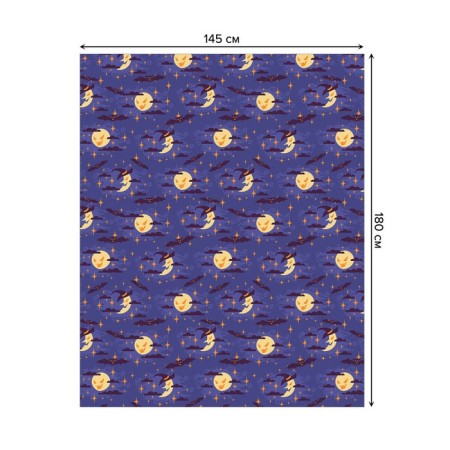 The tablecloth on the table "Cunning Moon and Month", rectangular, oxford, size 145x180 cm-1