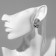 Earrings “Geometry” Ornament, Color silver, D = 2.8 cm