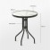 Set of garden furniture: table, 2 stools, black
