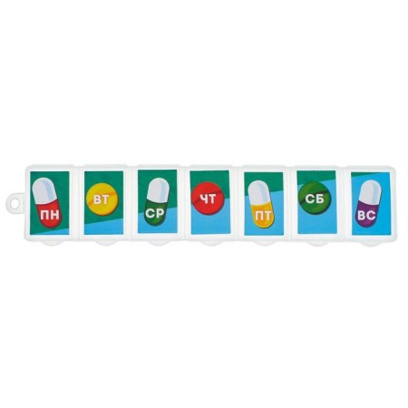 Taberteader "Week", 7 sections, Russian letters, 15.5 x 3.4 cm.-3