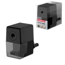 Zapochilok 1 hole Erichkrause M-Cube, with a container and the mounting mechanism to the table, a hole with a diameter of 8 mm, black