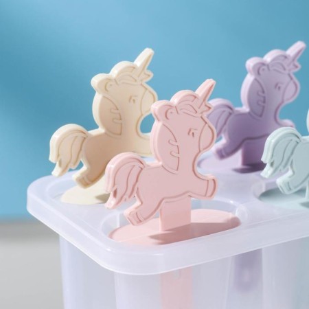 Form for ice cream "Unicorns", 12.5 × 7.5 × 14 cm, 4 cells, color mix-5