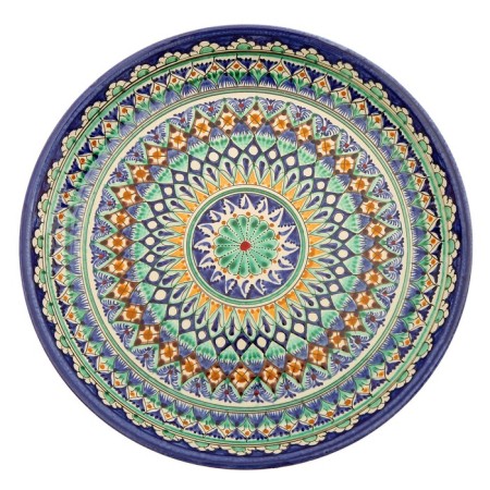 Largan Rishtan ceramics "Patterns", 36 cm, blue-7