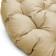 Villy swing pillow, diameter 115 cm, beige color