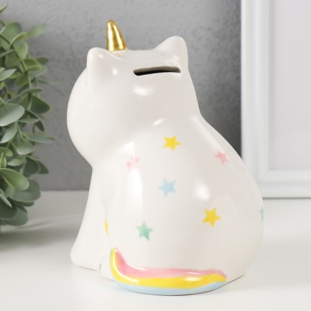 Pig a piggy bank Ceramics "Cat-Sable" 13x10x16 cm-1
