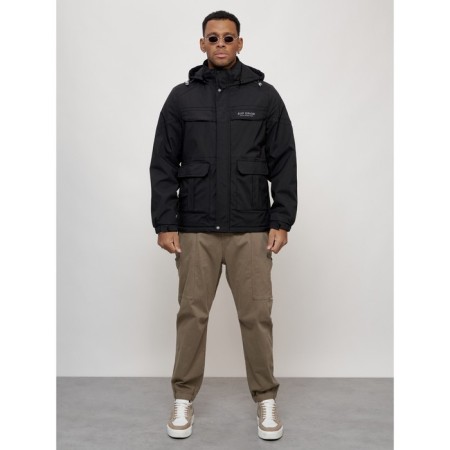 Sports male jacket, size 50, black color