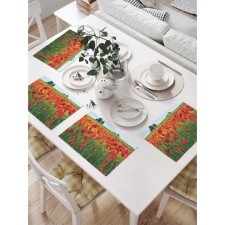 Set of napkins for setting the table 