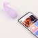 Vibro -yard with clitoral stimulation, G spot, ZU USB, App control, Soft silicone, purple 10619