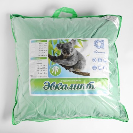 Adamas Pillow "Eucalypt", size 70x70 cm, eucalyptus fiber, tick cover-2