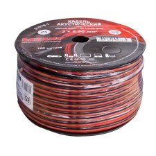 Acoustic REXANT cable, 2 x 2.50 mm², red-black, bay 100 m