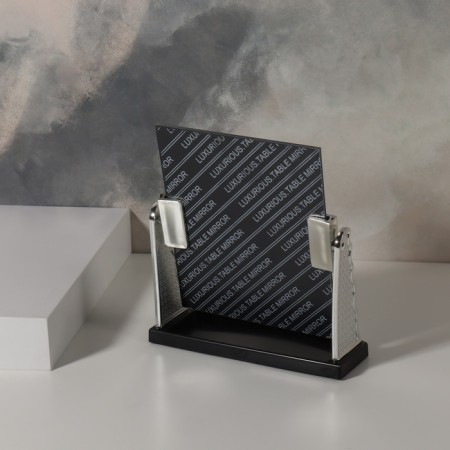 Mirror desktop, mirror surface 11.5 × 14.5 cm, silver color-3