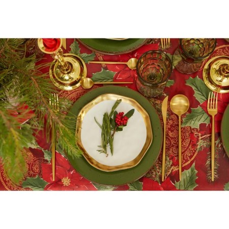 The tablecloth of the New Year's share "Magic holiday" 145*260 +/- 2 cm, 100% p/e-8