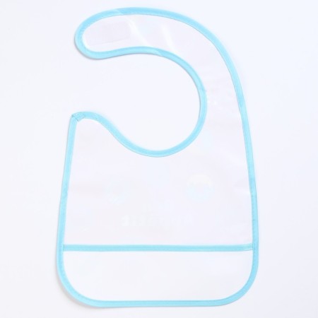 Bibslate for feeding "Donuts" waterproof on Velcro, with a pocket-6