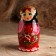 Nesting doll "Russians", black scarf, 5 puppet