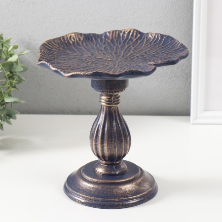 Souvenir tree stand "Florence" Blue with a patina 19.5x19.5x19.5 cm-3