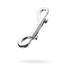 Bilateral carabiner TOFYA METAL, silver color