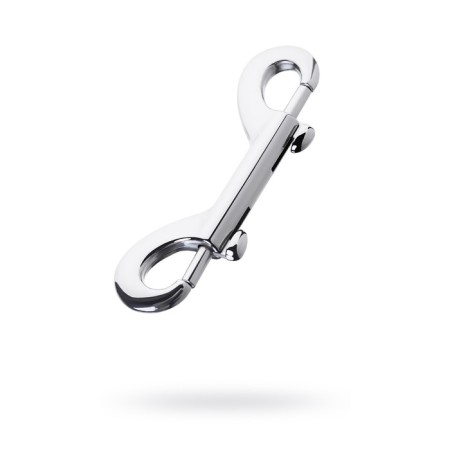 Bilateral carabiner TOFYA METAL, silver color