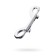 Bilateral carabiner TOFYA METAL, silver color