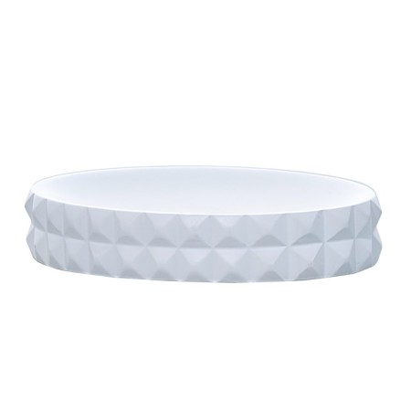 Axentia Vegas soap dish of white polyresis, 12.5x9.5x2.5 cm