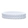 Axentia Vegas soap dish of white polyresis, 12.5x9.5x2.5 cm