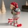 Polystone souvenir "Girl in a cap, with a gift for skiing" 12x5x9 cm