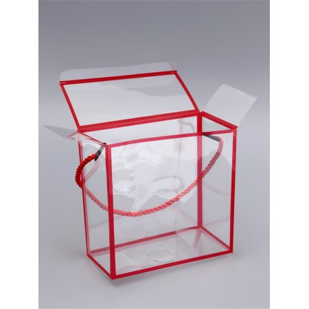 PET box with handles, red, 14 x 14 x 7 cm-2