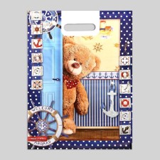 Teddy package, polyethylene with a cut pen, 30x40 cm, 60 μm