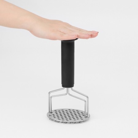 Magistro adagio potato puff, stainless steel, black color-4