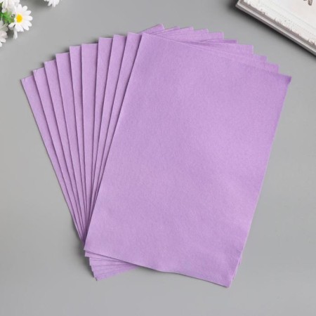Soft felt 1 mm "delicate lilac" set of 10 sheets format A4-2