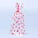 Package Packing BOPP, with a bottom fold, "Hearts Reds" 9*19 cm set 50 pcs