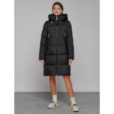 Coat insulated winter female, size 44, black color