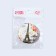Folding mirror "Paris", D = 7.5 cm, with an increase, artificial leather, beige color