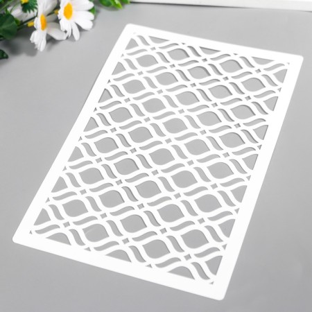 Plastic stencil "Wallpaper" 24x16 cm-1