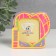 Wooden photo frame 5x6 cm, p29-2 "Together forever" mix (plastic screen)