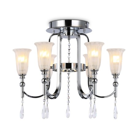 Crowning chandelier with crystal Ambrella Light, Traditional, TR3243, 6HE14, color chromium