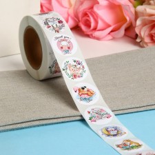 Set of stickers in the roll 