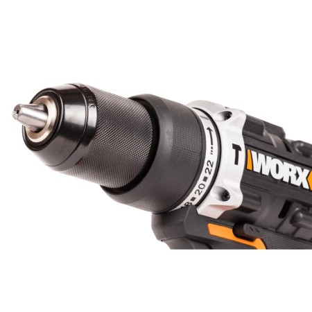 Drill-shuruvret Battery Battery Worx WX352, 20 V, 60 Nm, 2x2 Ah, case-4