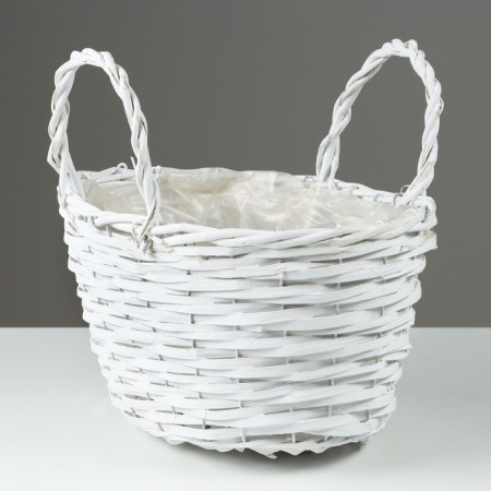 A set of baskets, 31 x 20 x 17/28 cm, 23 x 16 x 14/22 cm, 2 pcs, white, willow-2