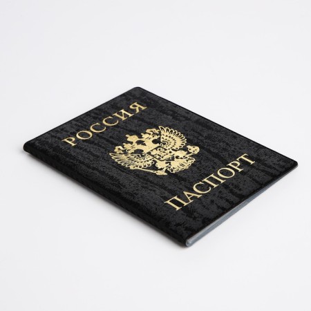 Cover for passport, black color-2