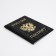 Cover for passport, black color
