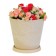 Pot for flowers and plants with a pallet, 3l sand 18x18x20cm