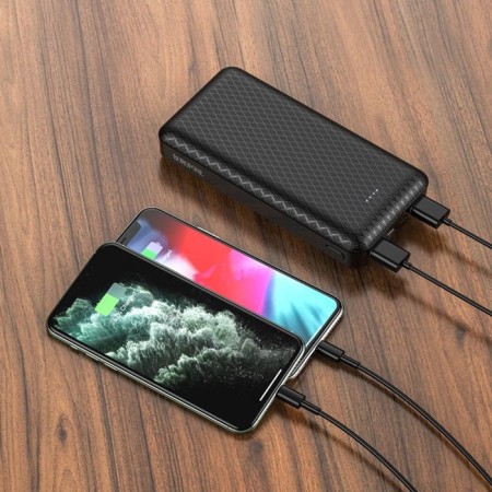 External battery Borofone BJ3A, Li-Pol, 20,000 mAh, 2xUSB, 2 A, black-3